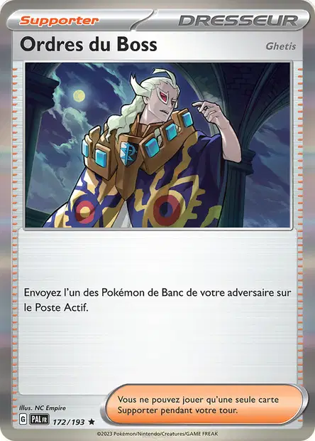 Ordres du Boss Ghetis