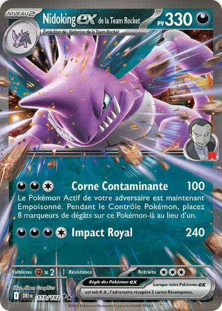 Nidoking-ex de la Team Rocket