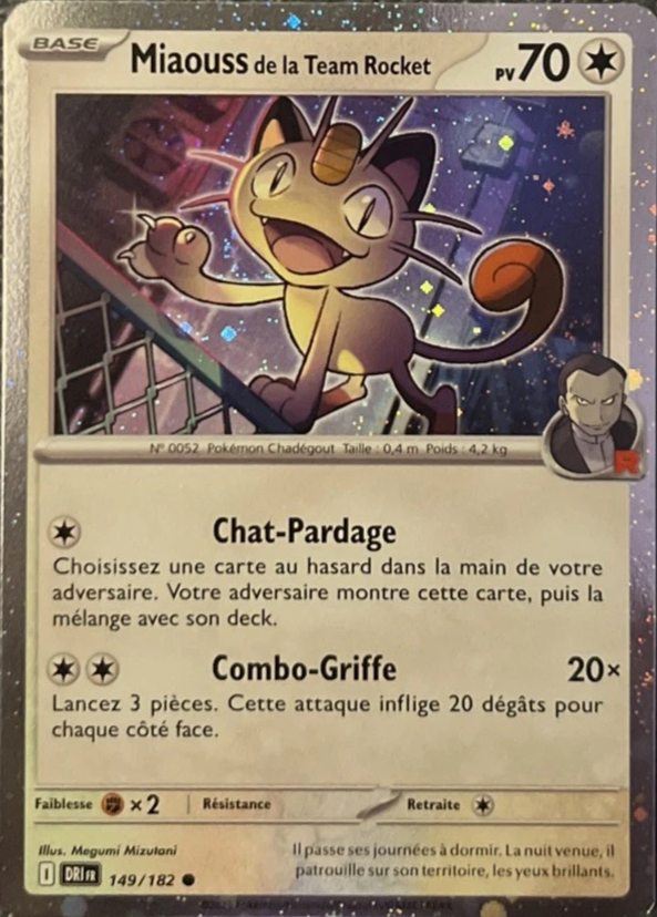 Miaouss de la Team Rocket Holo Cosmos