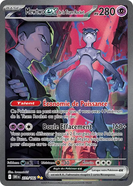 Mewtwo-ex de la Team Rocket
