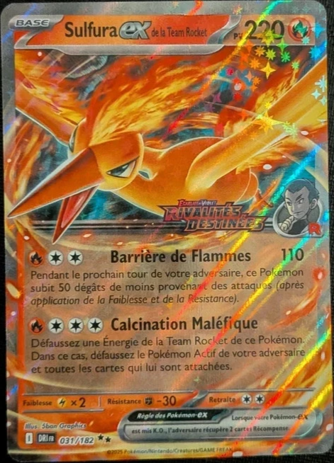 Sulfura-ex de la Team Rocket Logo Extension
