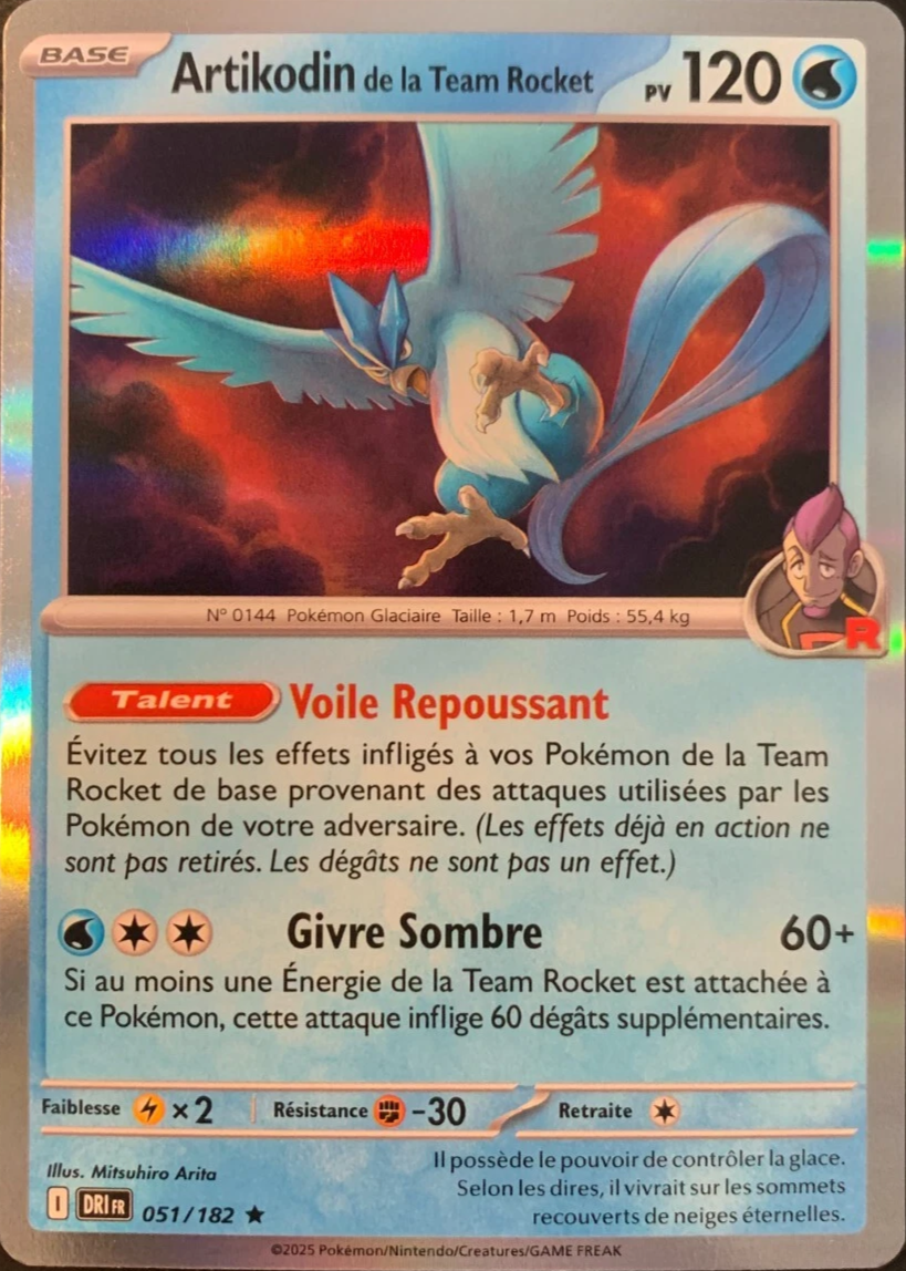 Artikodin de la Team Rocket Holo