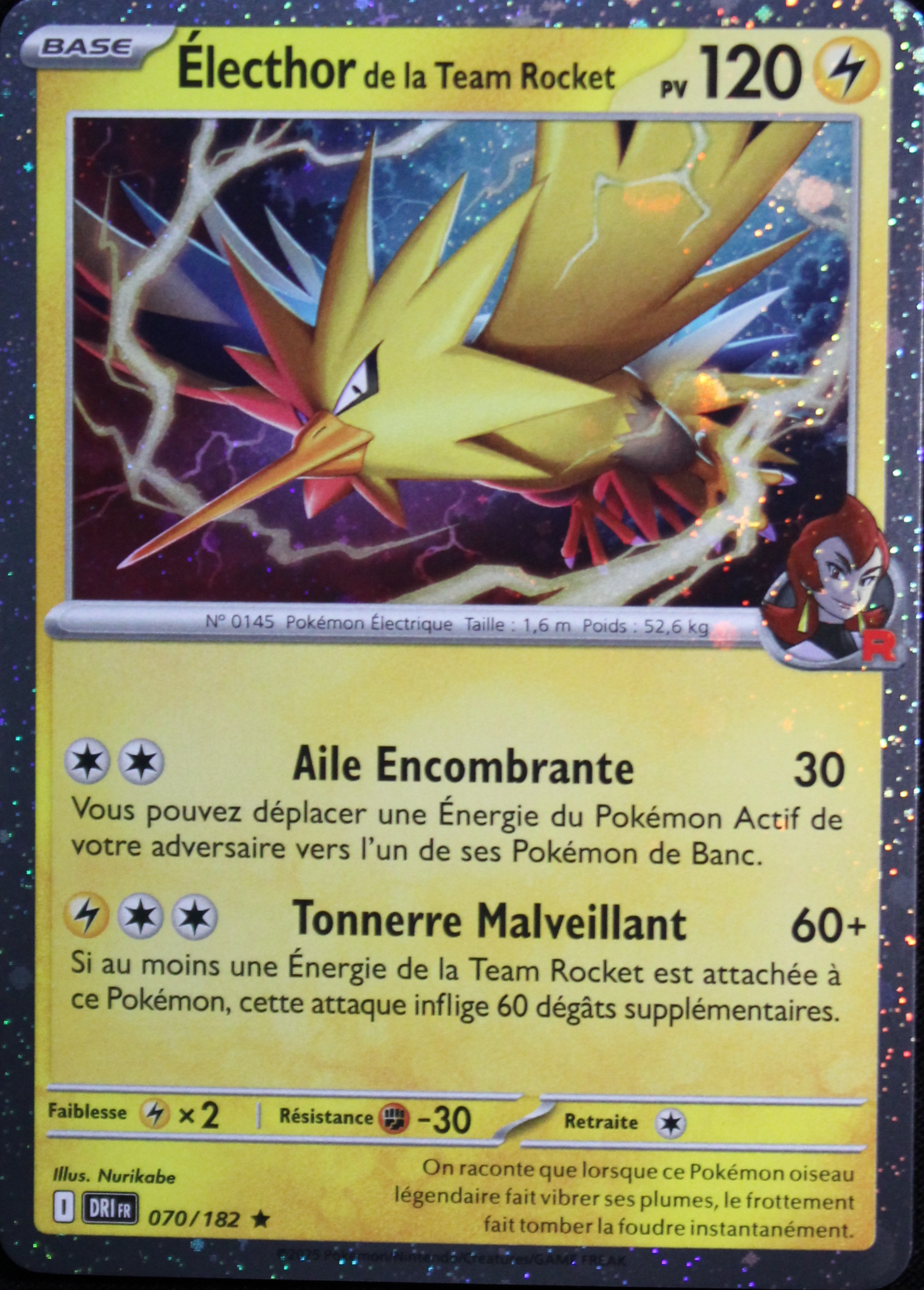 Électhor de la Team Rocket Holo Cosmos