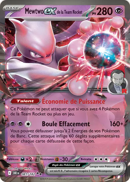 Mewtwo-ex de la Team Rocket