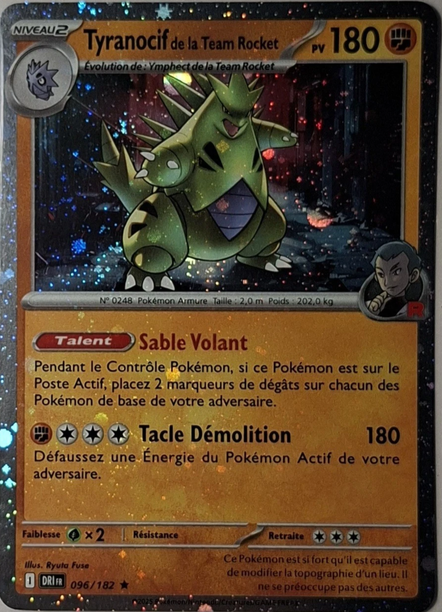 Tyranocif de la Team Rocket Holo Cosmos