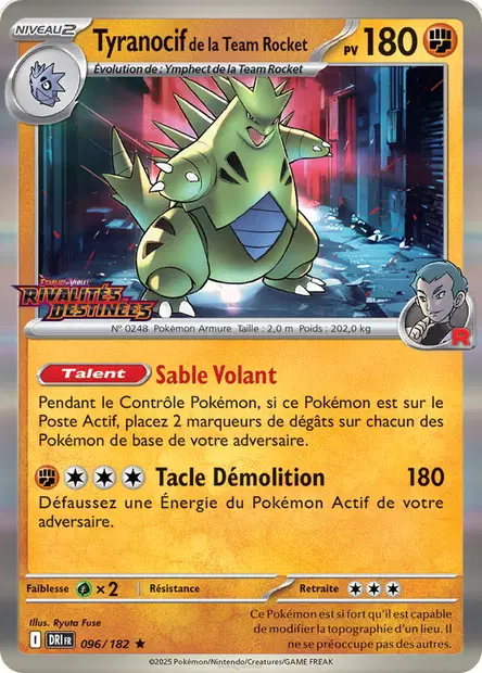 Tyranocif de la Team Rocket Logo Extension